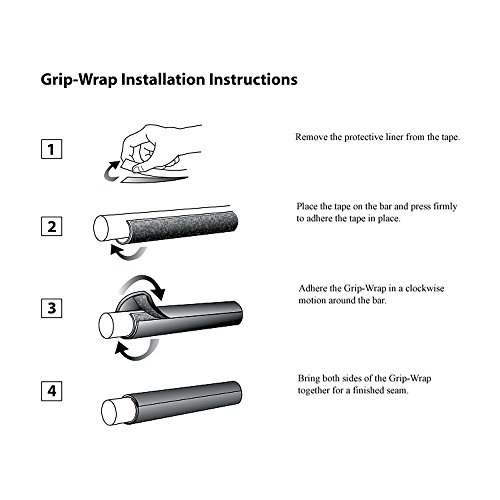 GripTek Foam Grip Wrap Large NPVC Foam Handle Covers for Fitness