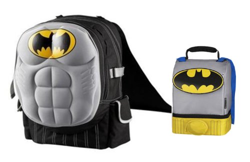 batman backpack and lunchbox