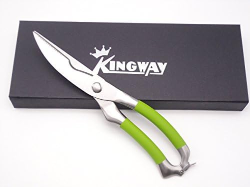 Best Large Heavy Duty Poultry Shears Chef and Cook Approved, Stainless Steel Handle Kitchen Shears for Poultry and bone, Cutting Chicken, Barbeque,Even Metal Cutting, with High Grade Gift Box