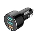 AUKEY 42W Quick Charge 3.0 Car Charger, 2 USB Ports for Samsung Galaxy Note8 / S8 / S8+, LG G6 / V20, HTC 10 and More