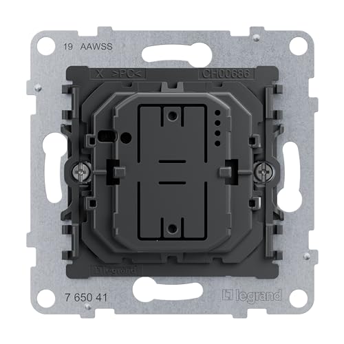 LEGRAND, SEANO Universal-Tastdimmer-Einsatz ohne Neutralleiter, Phasenan-/-abschnitt mit automatischer Lasterkennung, Schraubklemmen, 3-125 W, 765041