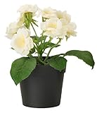 Ikea Fejka Artificial Potted Plant Small Yellow Rose Plant 7