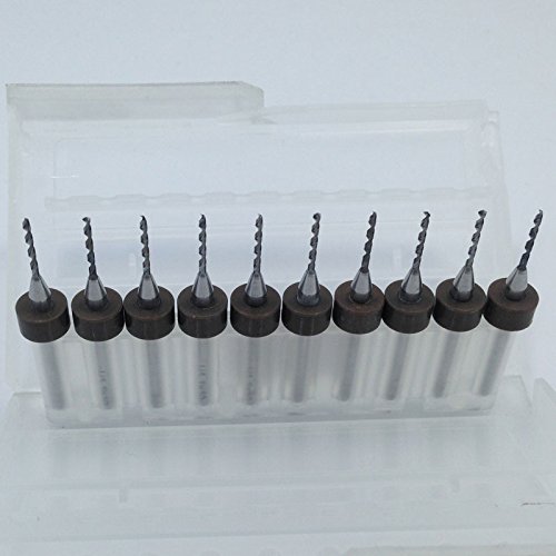 Generic 10Pcs 1.1mm Drill Bits Router Bit Import Carbide PCB Print Circuit Board Mini CNC Drilling Bit Set Woodworking Tools