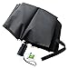 Tadge Goods Windproof Travel Umbrella with Automatic Open/Close (Black) Repel Rain Resistant Canopy with Teflon Coating | Wind Proof Durability | Includes Carry Bag