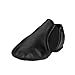 MSMAX Womens Leather Jazz Shoes Slip on Ballroom Dance Practice Teaching Shoe Black 9 M US Women