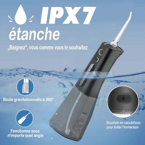 SURFOU Professional Dental Jet Water Flosser for Teeth, Irrigators and Irrigators Cleaning Teeth Water Jet, Tooth Cleaner Pulser Interdental Irrigator Portable Scaler