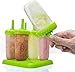 Popsicle Molds with BPA Free Silicon Ice Pop Maker for Pudding, Kids, Baby, Infants, Toddlers, Fudge, Organic Food By IceWabanga - Will Not Melt and Leak Even a Bit - 3 Years Warranty