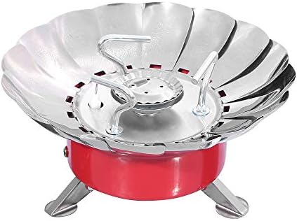 Efinito Gifts Stainless Steel 7 IN Outdoor Portable Gas Butane Burner Camping Picnic Stove (Colour May Vary)