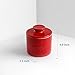 Sweese 304.104 Porcelain Butter Keeper Crock - French Butter Dish - No More Hard Butter - Perfect Spreadable Consistency, Red