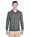 Gildan Dryblend Double Pique Long-Sleeve Polo Shirt. 72900 Dark Heather M