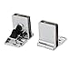 uxcell Metal Wall Mounted Glass Holders Door Hinges Clamps Clips 1Pair