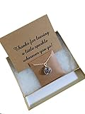 Thank you Gift Glitter Ball Necklace. Hand blown glass globe filled with sparkles layering necklace For those who spread joy wherever they go. Gift Box and Card included.