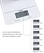 Pelisy Digital Food Scale Touch screen Kitchen Scale, Tempered Glass Surface, 11lb 5kg, White