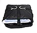 Grand Fusion Stow-N-Go Portable Hanging Travel Shelves, Packing Organizer for Luggage. Carry on Closet for Clothes. Expandable Packing Cube. Travel Essentials. (Black - L, L = (L) 11.8