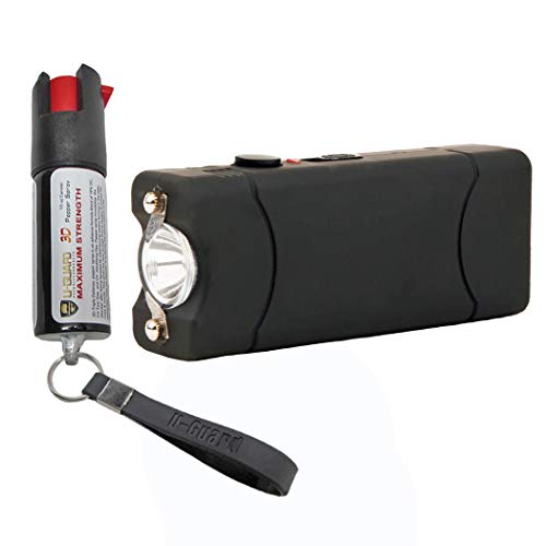 Pepper Spray Keychain Small Stun Gun Self Defense Kit (1) Rechargeable