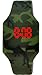 Moulin Boys LED Touch-Activated Camouflage Silicone Watch with Stainless Steel Back #03088.71833
