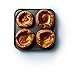 MasterClass 4 Hole Yorkshire Pudding Tray with PFOA Non Stick, Robust 1 mm Carbon Steel, 24 cm