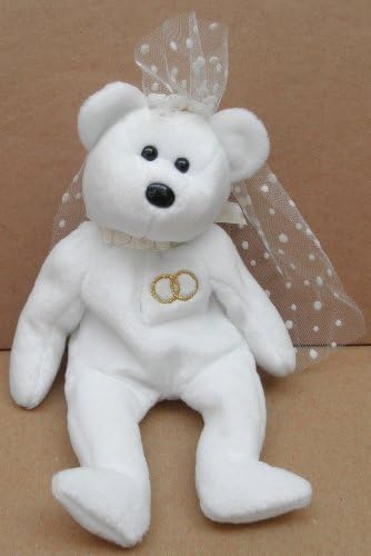 TY Beanie Babies Mrs. the Bride Bear Plush Toy Stuffed Animal