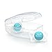 Chicco PhysioForma mi-cro Newborn Pacifier for Babies 0-2m, Teal, Orthodontic Nipple, BPA-Free, 2-Count in Sterilizing Case