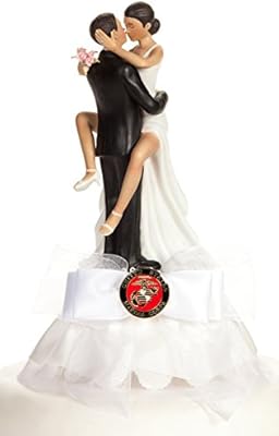 Amazon Com Military Sexy African American Wedding Cake Topper