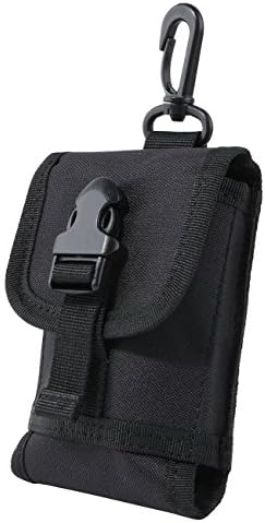 Tactical Pouch Water-resistant EDC Security Pack Carry Case Pouch Waist Bag Gadget Money Pocket Mini Waist Belt Smartphone Bag Pouch (Black)