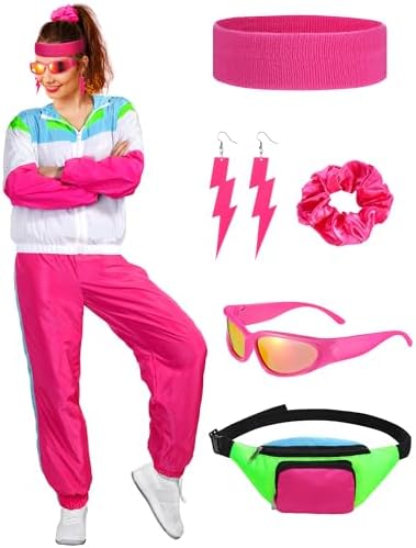 Disfraz Hippie Para Mujer Con Chaleco Flecos, Gafas Vintage, Collar, Pendientes Y Diadema – Ideal Para Carnaval Y Fiestas De Los 70