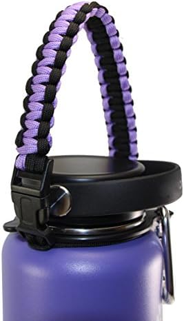 GALAXTEK Paracord Handle Compatible with Hydro Flask and Other Wide Mouth Bottles - Durable & Secure Holder, for 12oz - 64oz Accessories