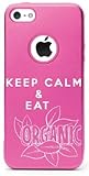 iPhone 5 5S KEEP CALM AND EAT ORGANIC ALUMINUM AND SILICONE PROTECTIVE CASE
