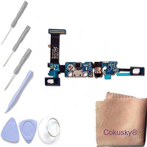 Cokusky Charging Port Flex Cable Dock Connector USB Port with Mic Microphone Repair for Samsung Galaxy Note 5 +Tools (N920V Verizon)