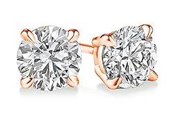 PARIKHS Round Diamond stud Popular Quality in 14K
