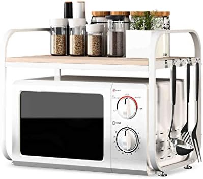 Home & Kitchen/Storage & Organization/Kitchen Microwave Oven Rack Kitchen Rack Multi Function Wooden Microwave Oven Rack Oven Rack Storage Rack Condiment Storage Rack 58cm37cm45cm