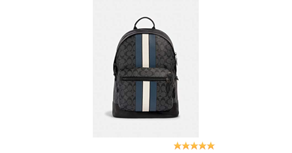 coach stripe backpack