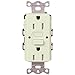 Lutron Claro 15-Amp Tamper-Resistant GFCI Duplex Receptacle - Biscuit