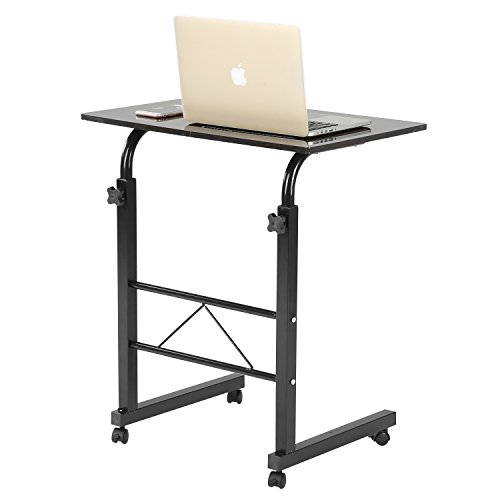 Adjustable Height Metal Rolling Mobile Notebook Laptop