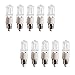 ETOPLIGHTING E11-120V-75W-10P 75W 120V T4 JD Type Halogen Clear E11 Mini-Candelabra Base Light Lamp Bulbs (Pack of 10)