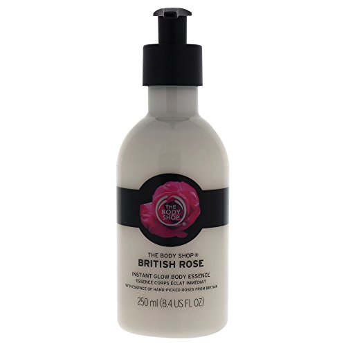 The Body Shop British Rose Instant Glow Body Essence Lotion, 8.45 fl