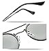 Joopin Double Bridge Black Sunglasses Polarized UV Protection, Thin Metal Rim Dark Sun Glasses, Cool Twin Beams Shades Sensitive Eyes