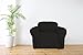 Linen Store Microsuede Slipcover, Furniture Protector Cover (Chair, Black)