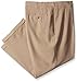 Haggar Men's Big & Tall Expandable Waistband ECLO˜ Stria Pleat Front Dress Pant