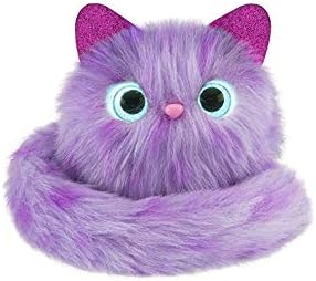 Pomsies Patches Plush Interactive Toys, Wearable Cutest Toys with Many Fun Activities for Kids,Purple