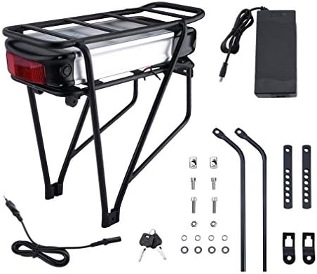 creatYspace3 48V 11AH 528W E-Bike Rear Rack Replacement Li-Ion Battery Conversion Kit