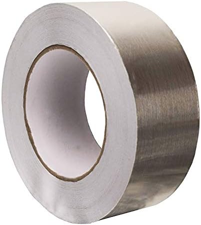 HobbyUnlimited Aluminum Foil Tape 54 Yards, 2" Width - for Duct Insulation & Metal Sealant