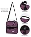 MIER 2 Compartment Lunch Bag for Men Women, Leakproof Insulated Cooler Bag for Work, Purple, Medium