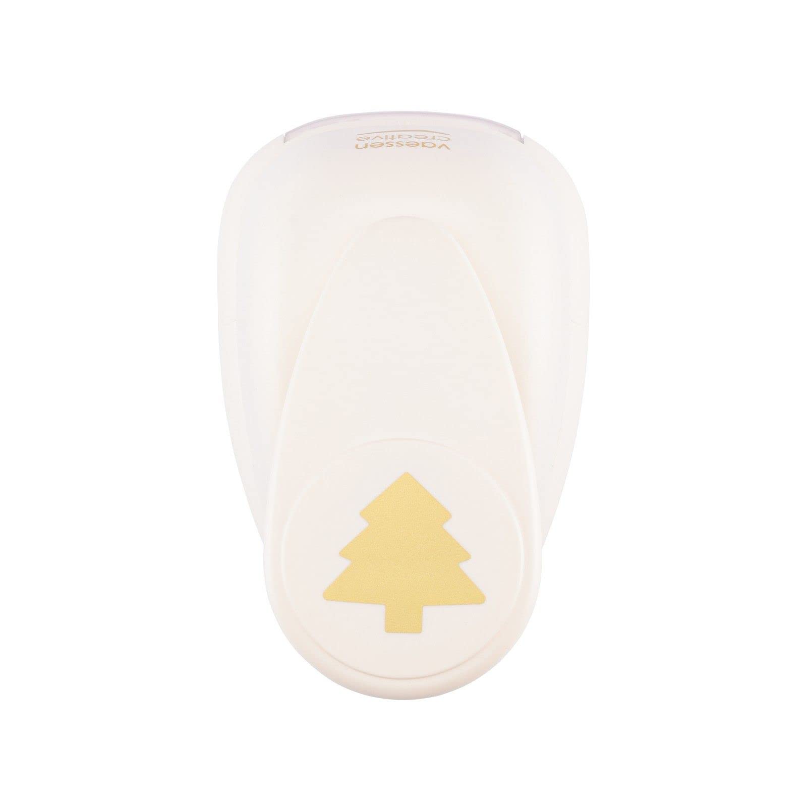 Vaessen Creative Craft Paper Punch - Fir Tree - 4,5 x4,6 cm - Circle Cutter for Crafting and Card Making