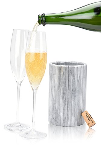 image for Modern Innovations Elegant Grey Marble Wine Cooler & Champagne Chiller