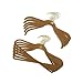 JOY Mangano 100-piece Huggable Hangers Set, Rich Camel with Brass