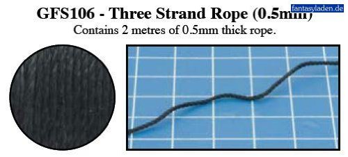 Flames Of War - Gale Force - Hobby Round Three Strand 0.5mm - 2 Metres -