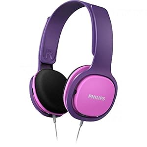 Philips Audio SHK2000PK/00 Hoofdtelefoon voor Kinderen, On-Ear (Geluidsisolatie, Volumebeperking, Ergonomische Beugel…