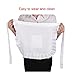 UoUo Adjustable White Half Apron with Pocket, Coffee Apron, White, Size No Size