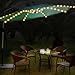 Chasgo 104 LEDs Battey Powered Patio Umbrella Lights Waterproof Outdoor Lighting, Warm White 8 Lighting Modes LED String Lights with Remote for Patio Umbrella Decor